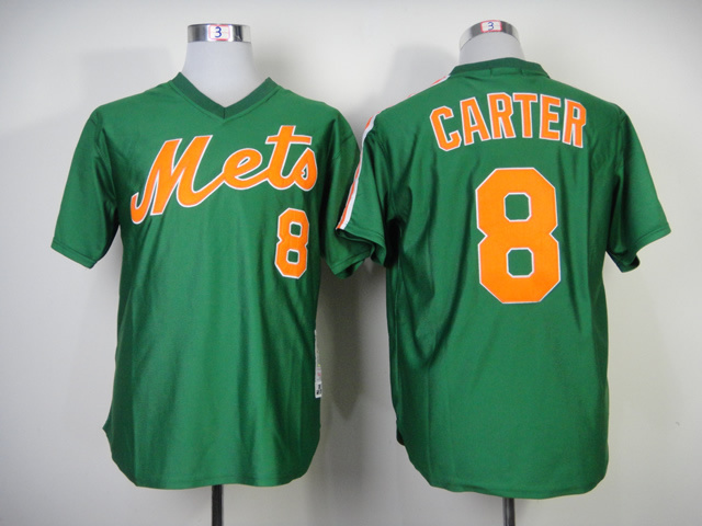 Men New York Mets #8 Carter Green Throwback 1985 MLB Jerseys->new york mets->MLB Jersey